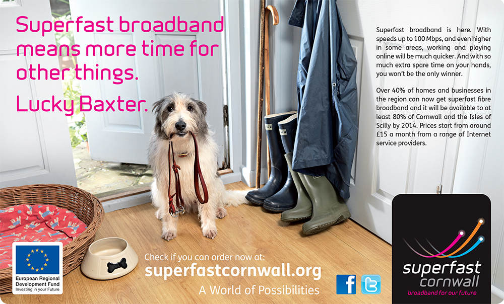 Cornish broadband campaign rolled out by Bath’s The Agency