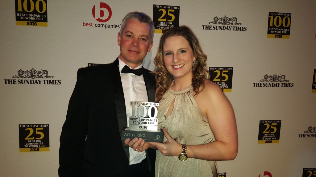 Top 100 ‘Best Companies to Work For’ placing for Withy King