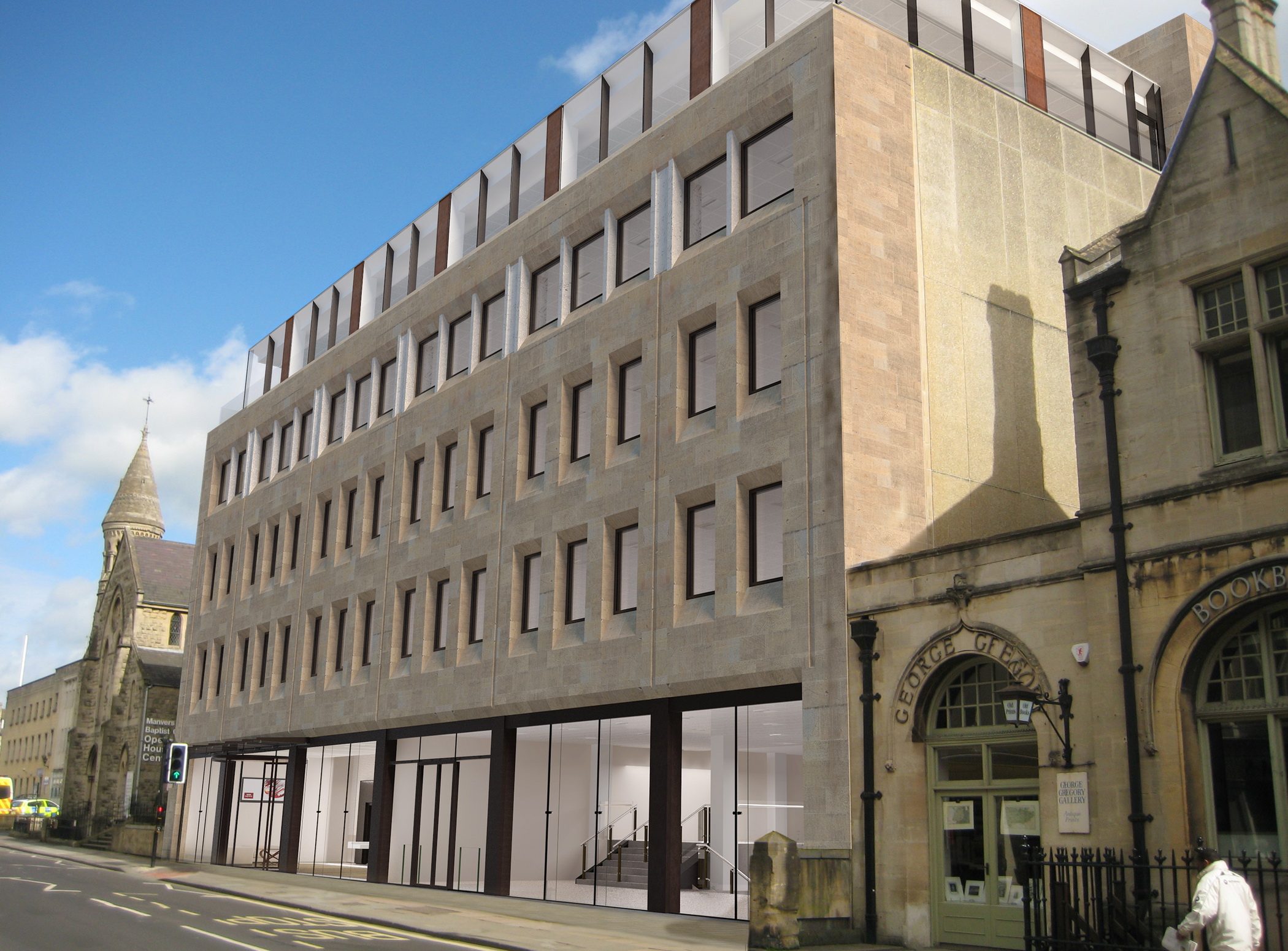 ‘Best new office in Bath’ tag for Manvers St speculative scheme as work gets underway