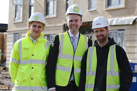Housing minister sees how Bath’s Mulberry Park development is building skills for local people