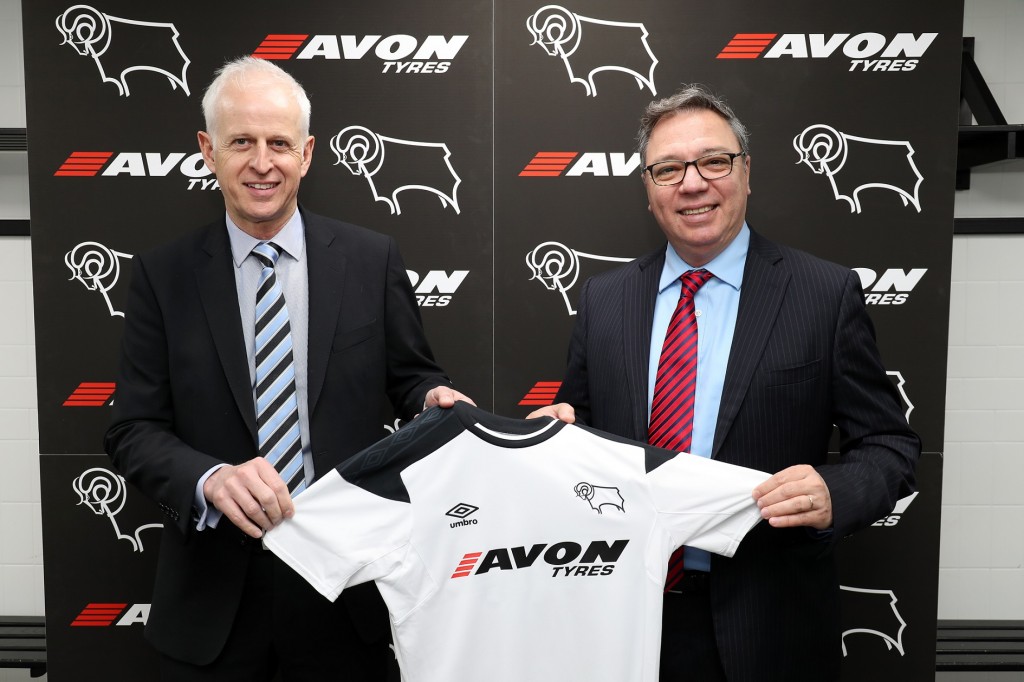 Back-to-front shirt sponsorship deal with Derby County aims to pump up Avon Tyres’ brand