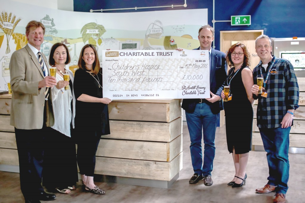 Children’s hospice cheered by £10,000 donation to coincide with new brewery’s offical opening