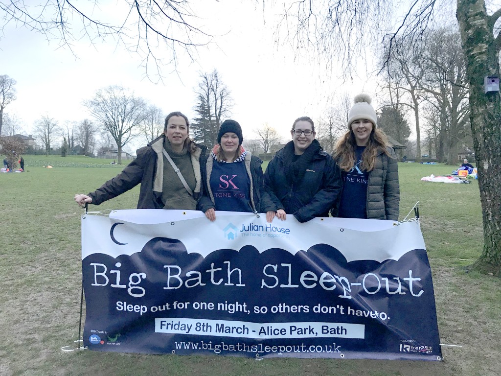 Night of rough sleeping by Stone King team brings in much-needed funds for homeless charity