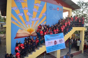 Nepalese school opened with charity funds raised by Old Mill staff in memory of colleague