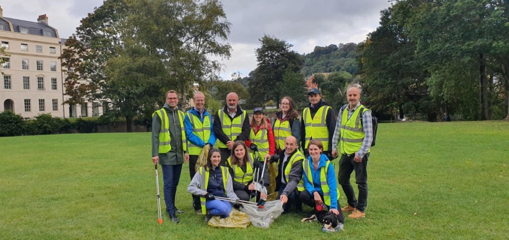 Bags of enthusiasm from Bath firms for Stone King’s litter pick