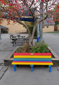 School uses cash prize from Mogers Drewett contest to spread kindness with playground ‘buddy bench’