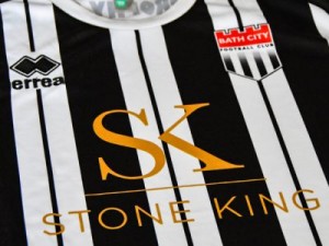 Stone King gets it in black and white after winning Bath City FC shirt sponsorship draw